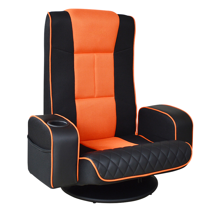 Nastavitelná podlahová herní židle ze síťoviny Pu s držákem na pohár (S-0107b)