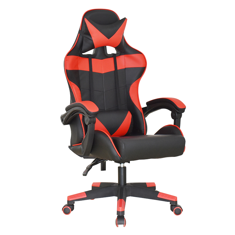 Polohovací kožené herní křeslo s područkami (Y-2448)