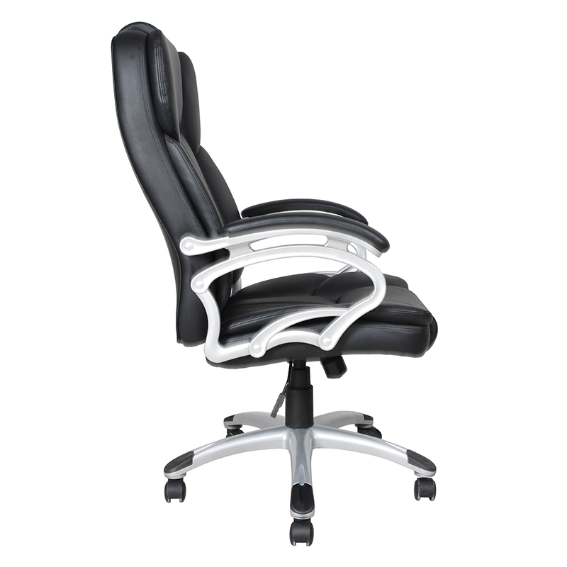 Černá loketní opěrka s vysokým opěradlem pro výkonné kancelářské sedadlo (Y-2825)