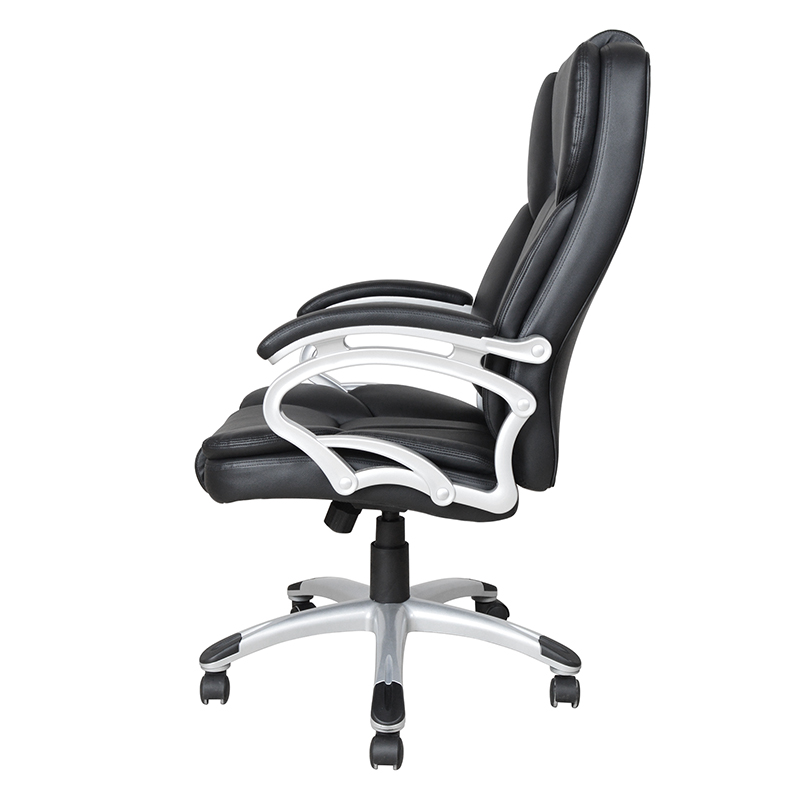 Černá loketní opěrka s vysokým opěradlem pro výkonné kancelářské sedadlo (Y-2825)