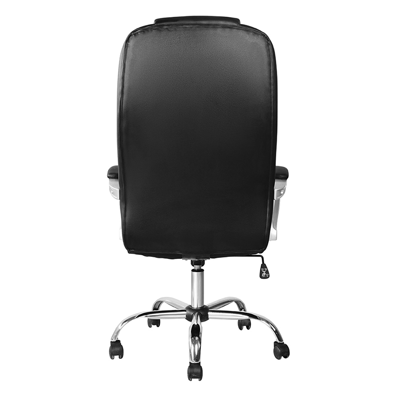 Kancelářské křeslo s vysokým opěradlem a lakovanou polstrovanou područkou (M-6123)