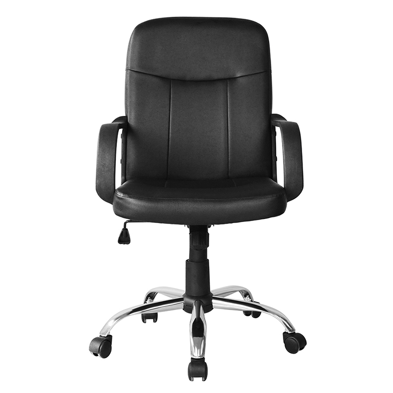 Pracovní kancelářská židle z PP loketní opěrky se střední opěrkou a chromovou základnou (Y-2744)