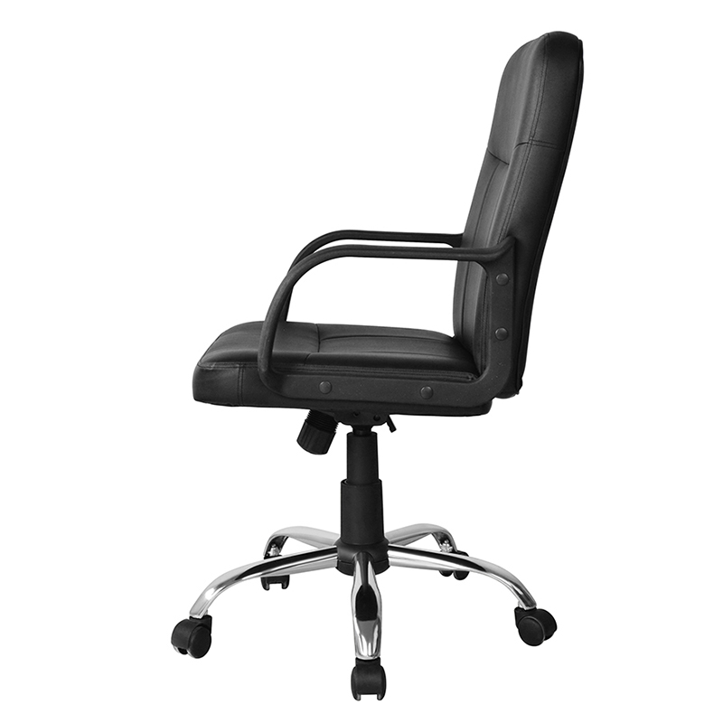 Pracovní kancelářská židle z PP loketní opěrky se střední opěrkou a chromovou základnou (Y-2744)