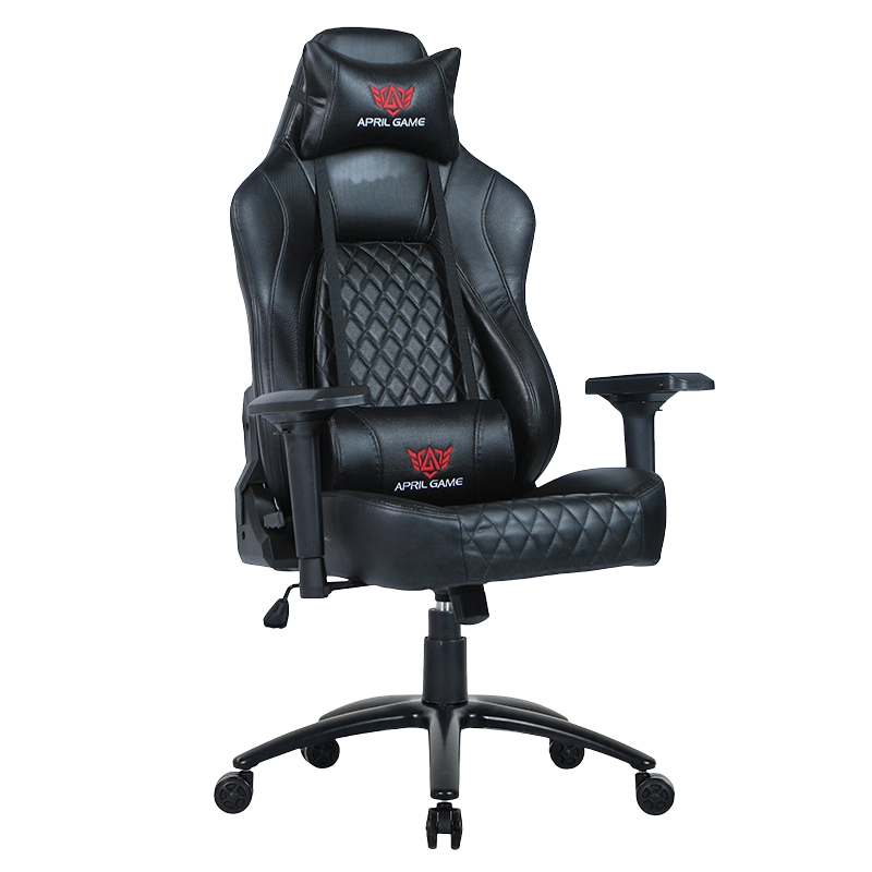 4D loketní opěrka High Back, černá lakovaná herní židle s kovovou základnou (Y-2520)